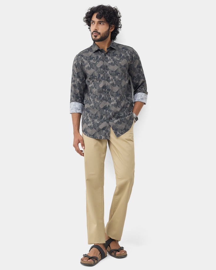 Khaki Solid Khakis - Bromo
