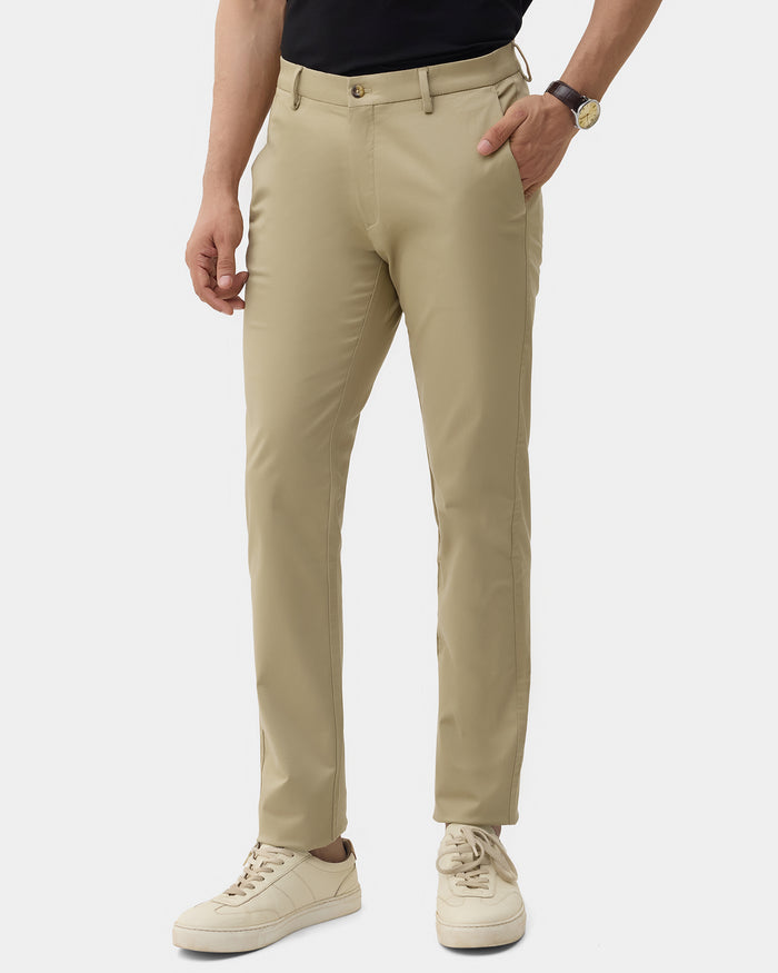Stone Unwrinkle Solid Khakis - Bromo