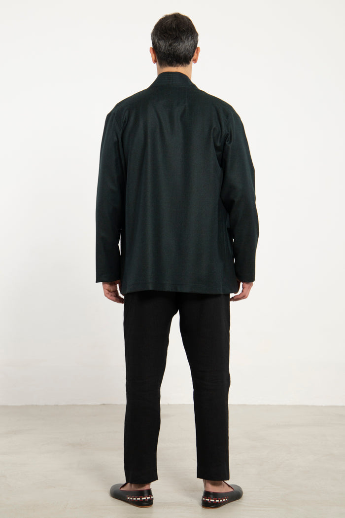 Khaled Wool & Cashmere Teal Jacket