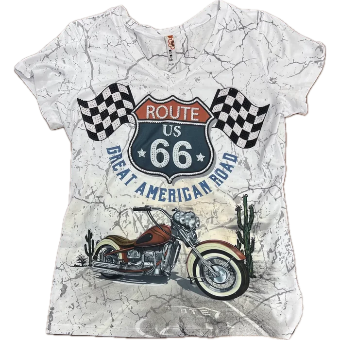 Ladies' Bike Flag SS Shirt