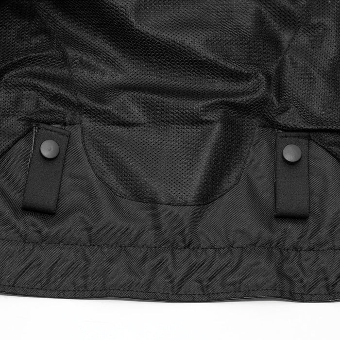 Ladies Hipster jacket interior belt loops and mesh lining detail