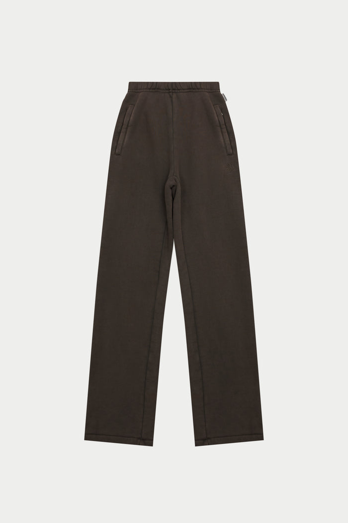 LAUNDERED CLASSICS STRAIGHT LEG JOGGERS - WASHED BROWN