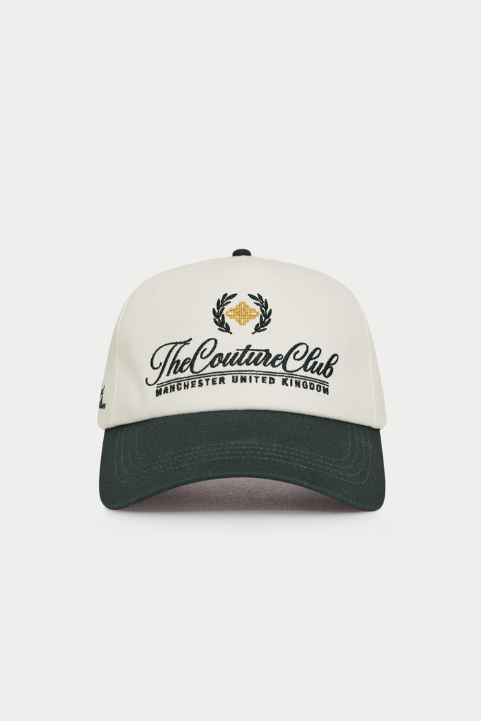 LAUREL EMBROIDERY CAP - FOREST GREEN