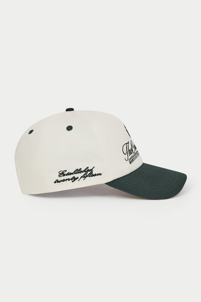 LAUREL EMBROIDERY CAP - FOREST GREEN