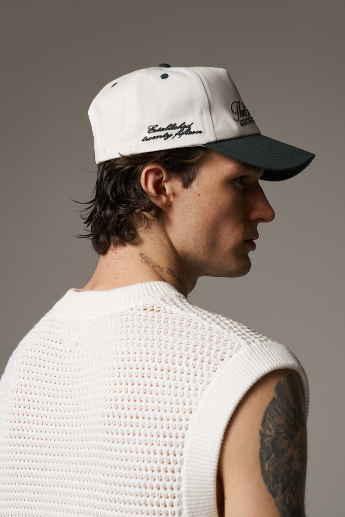 LAUREL EMBROIDERY CAP - FOREST GREEN