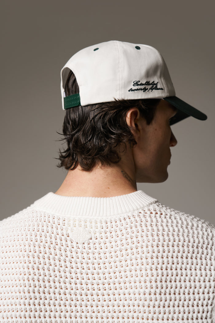 LAUREL EMBROIDERY CAP - FOREST GREEN
