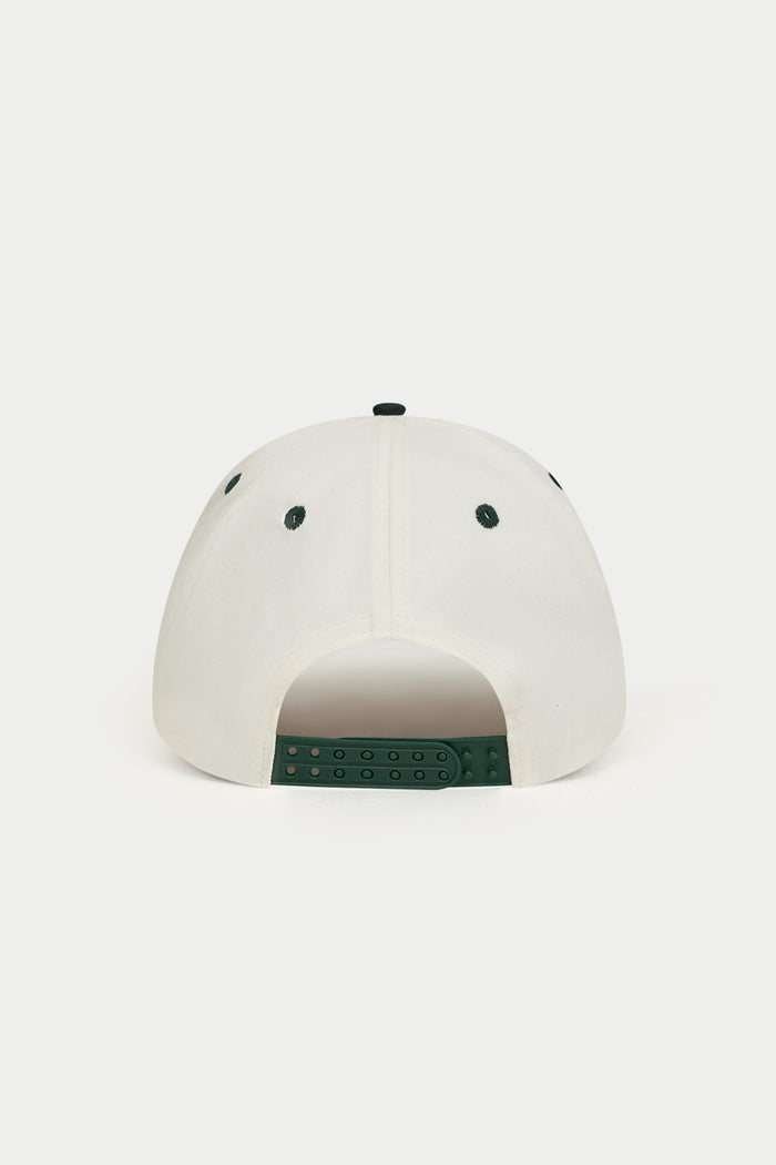 LAUREL EMBROIDERY CAP - FOREST GREEN