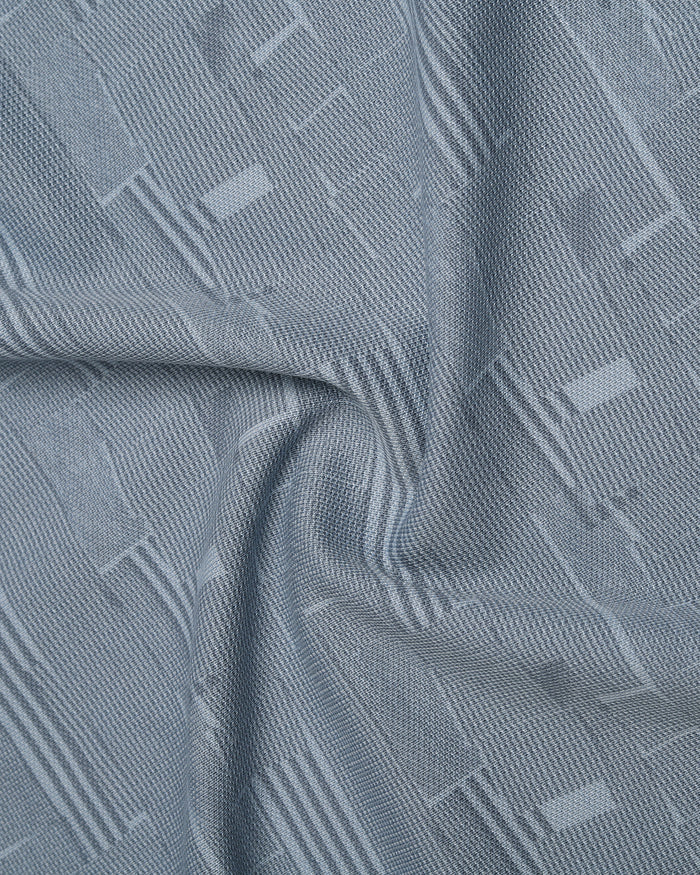 Light Blue Printed Polo - Mac