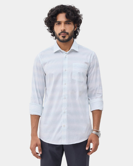 LONG SLEEVE INDIA FIT PRINT SHIRT
