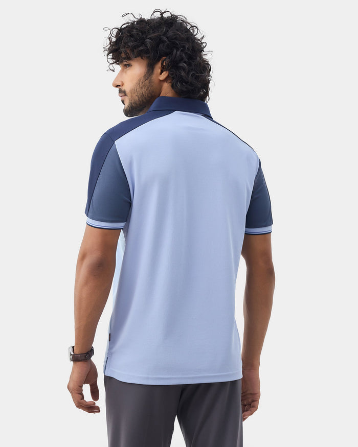 Light Blue TechPro Solid Polo - Nomara