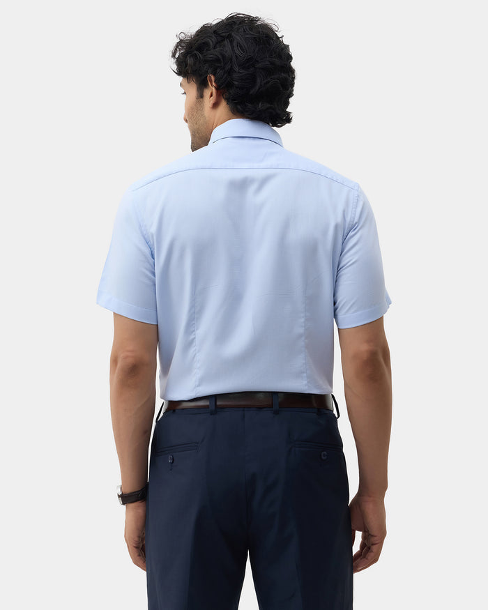 Light Blue Textured Shirt - Maky