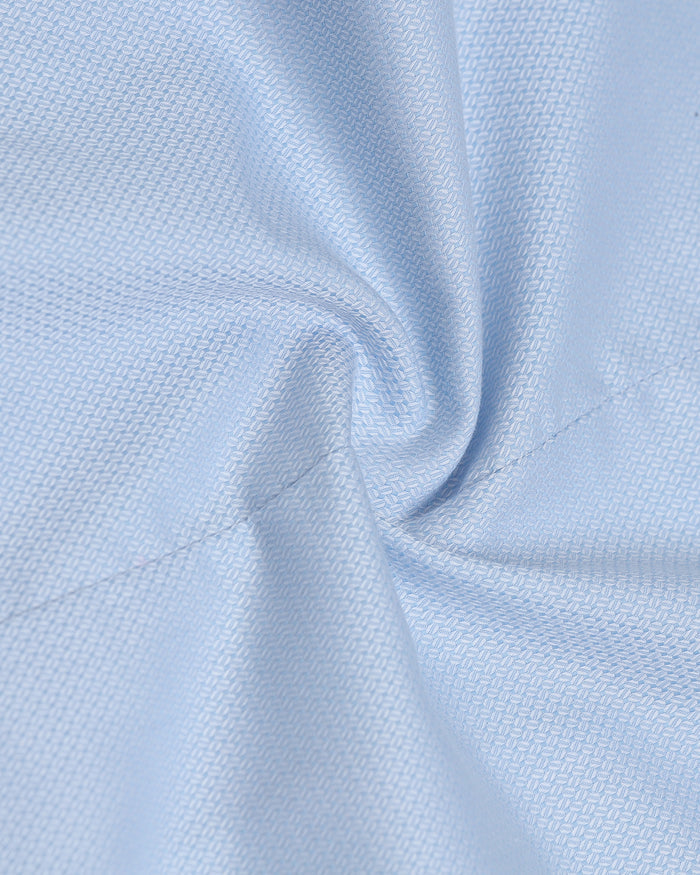 Light Blue Textured Shirt - Maky