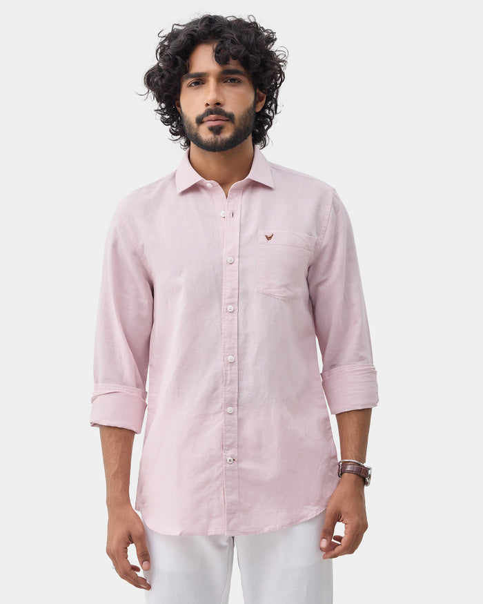 LONG SLEEVE INDIA FIT SOLID SHIRT