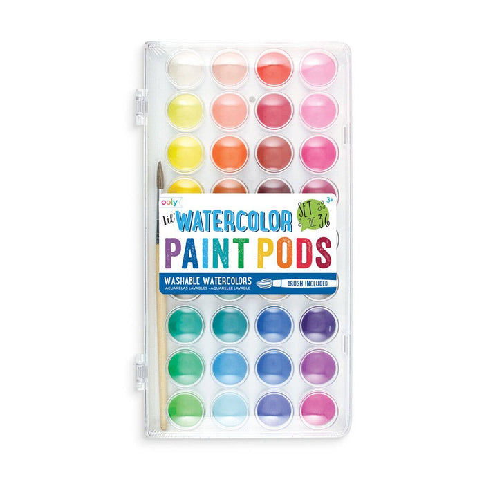Lil' Paint Pods Watercolor Paint (Set of 36) - Wee Bee Baby Boutique