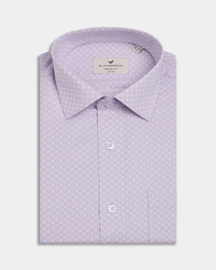 Lilac Printed Shirt - Livo