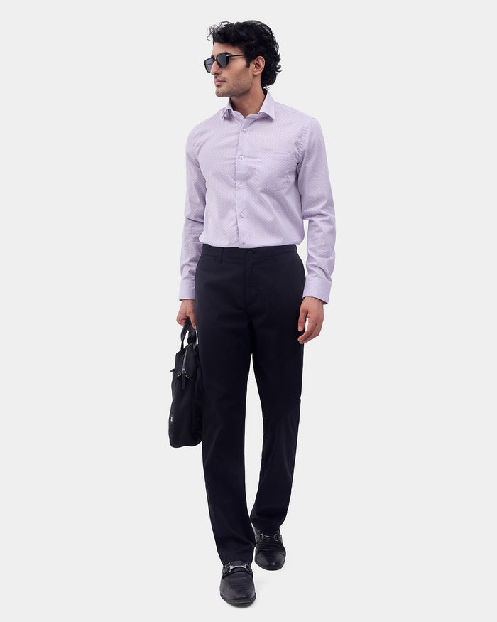 Lilac Printed Shirt - Livo