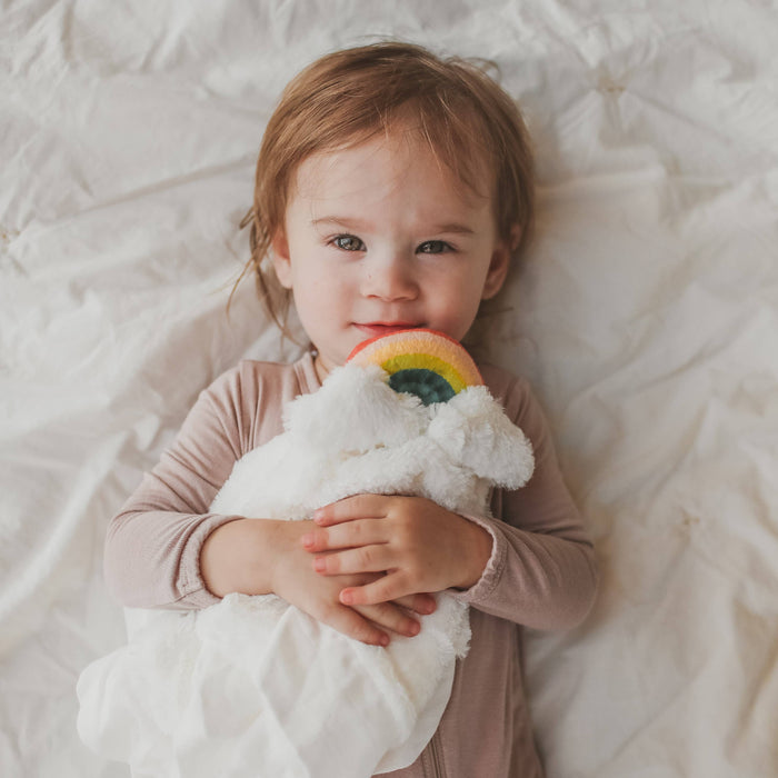 Little Rainbow Baby Lovey - Wee Bee Baby Boutique