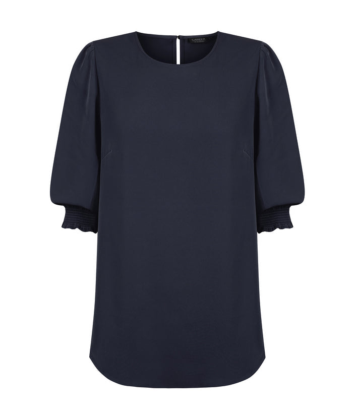 Lola 3/4 Sleeve Shirred Cuff Top