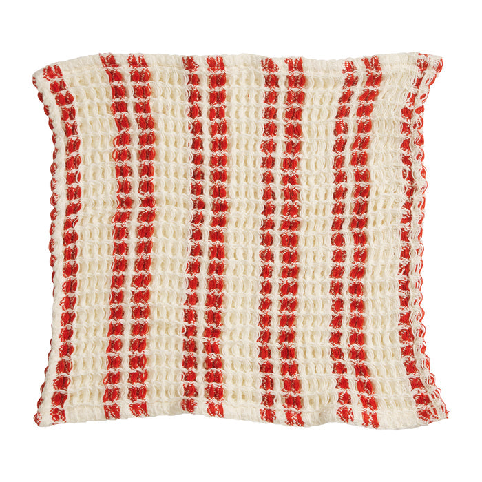 Lucien Waffle Face Washer - Scarlet