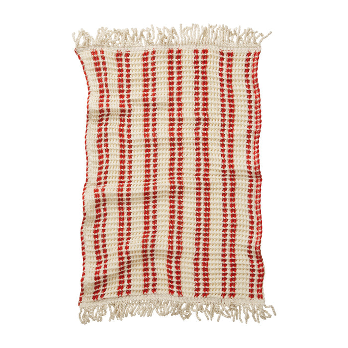 Lucien Waffle Hand Towel - Scarlet