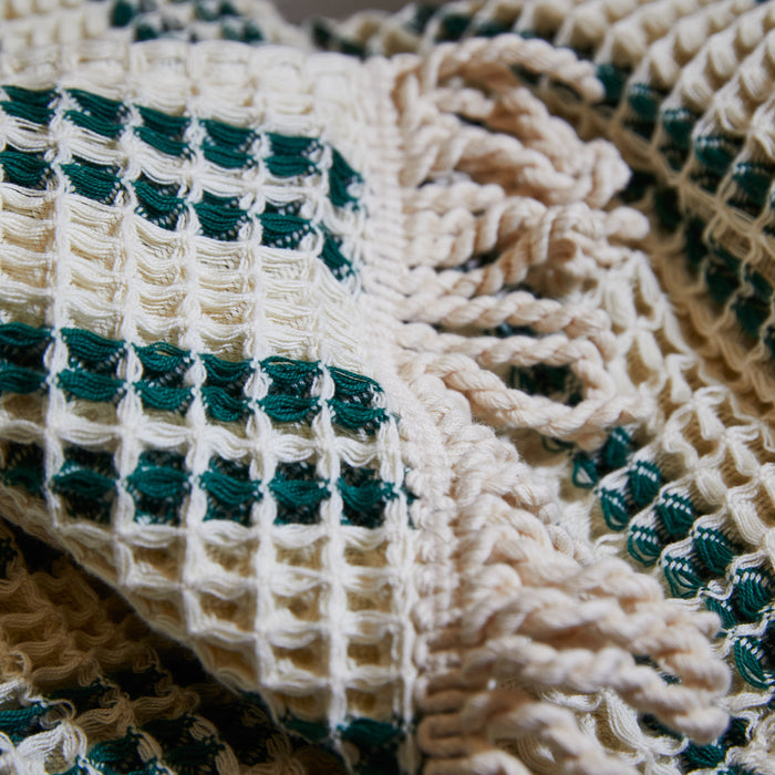 Lucien Waffle Towel - Forest