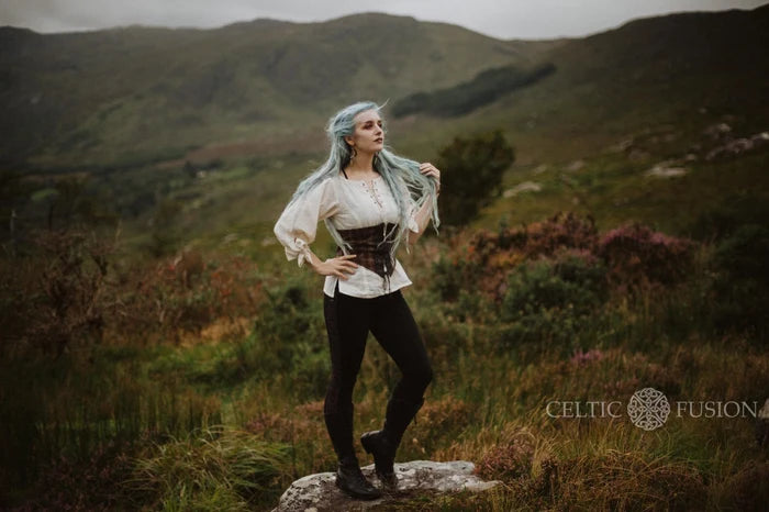 Celtic Fusion Design, Irish-designed folklore-inspired clothing created with a focus on sustainability, natural textures, and
