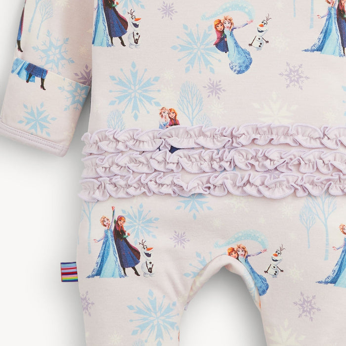 Magnetic Me Frozen Right Fit Ruffle Magnetic Footie - Wee Bee Baby Boutique