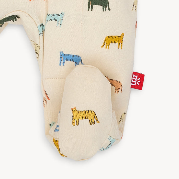 Magnetic Me Le Tigre Organic Cotton Magnetic Footie (Preemie) - Wee Bee Baby Boutique