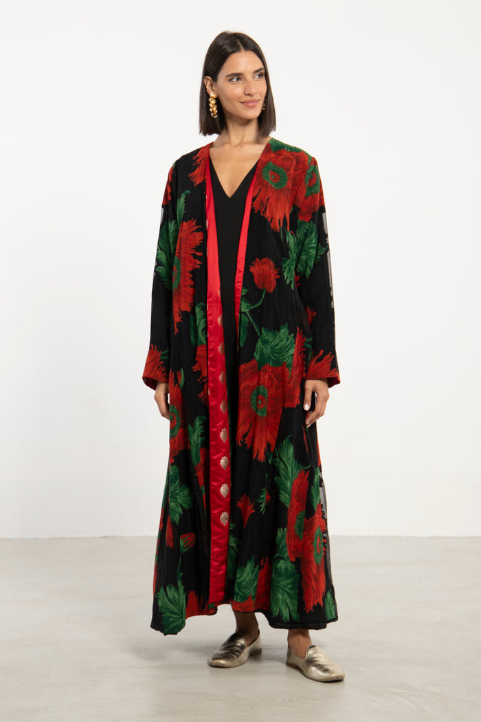 Malaki Floral Cotton Coat