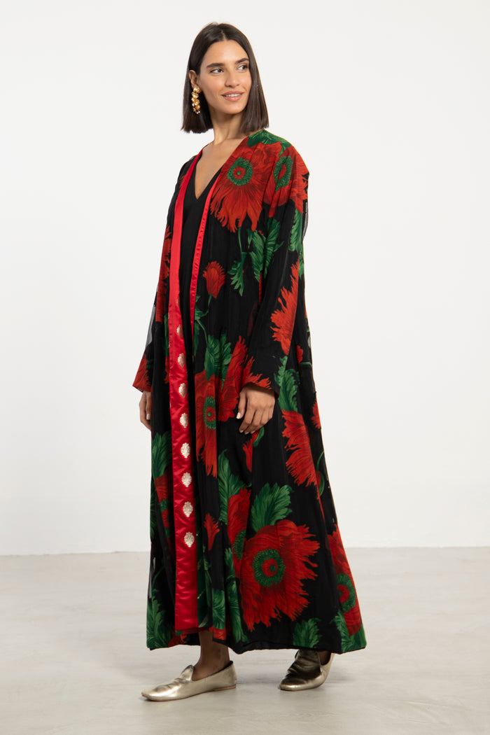 Malaki Floral Cotton Coat