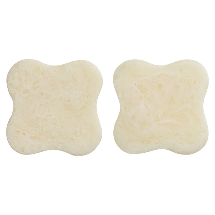 Malorie Coaster Set of 2 - Pearl