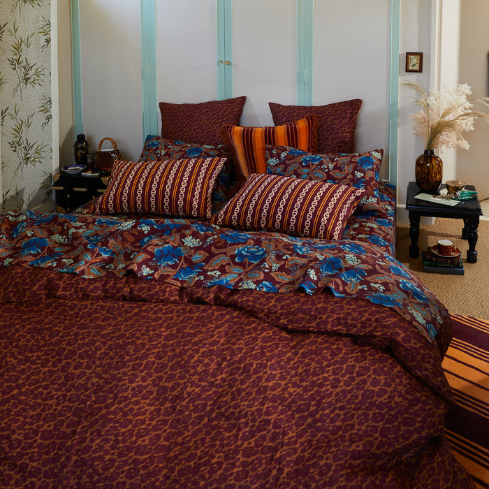 Margot Linen Pillowcase Set - Mahogany Standard