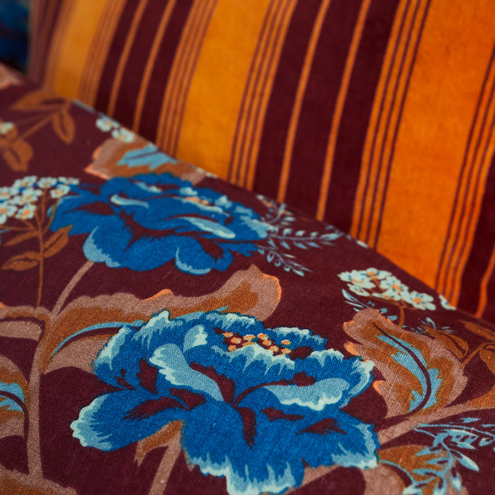 Margot Linen Pillowcase Set - Mahogany Standard