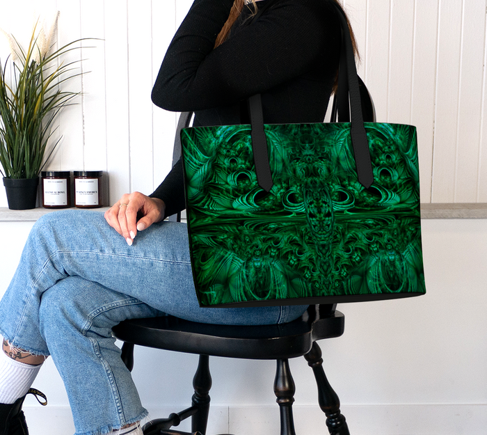 Meganeuropsis Vegan Leather Tote Bag
