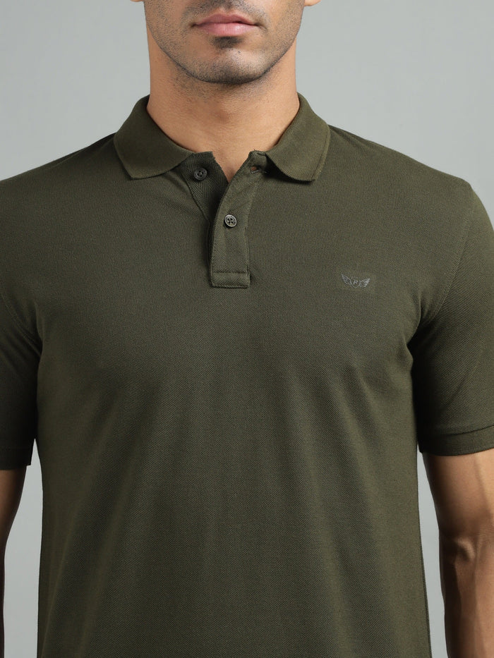 men-dark-olive-regular-fit-solid-polo-neck-thirt-tsh-0107-dark-olive