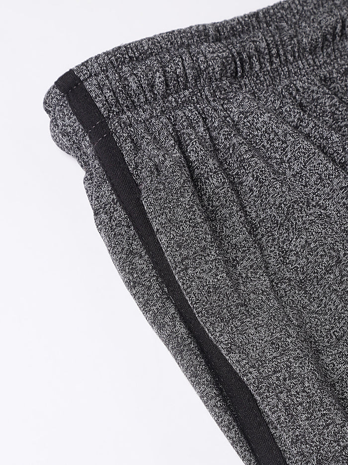 Men Grey Slim Fit Mid Rise Track Pant