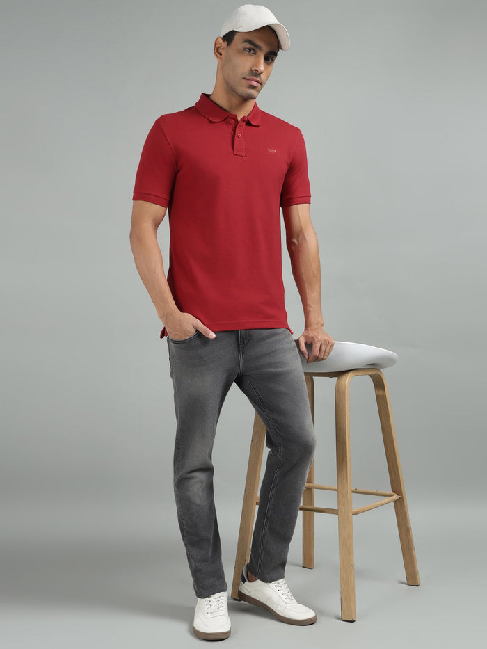 men-red-pepper-regular-fit-solid-polo-neck-thirt-tsh-0108-red-pepper