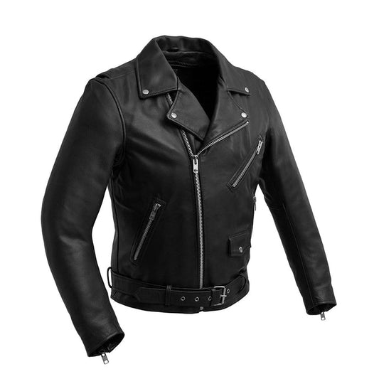 Men's Analine MC Jacket Black: Everyone loves a classic style motorcycle jacket! Channel your inner James Dean with this heav