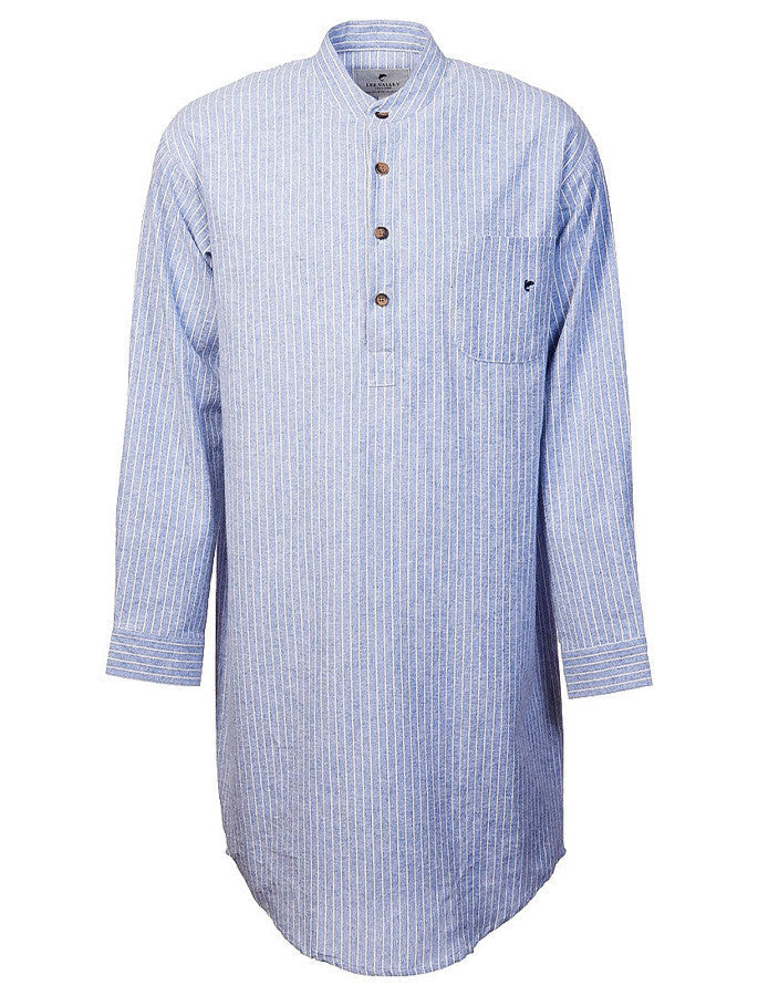 Men's Cotton Flannel Nightshirt - Blarney Stone #color_blarney-stone