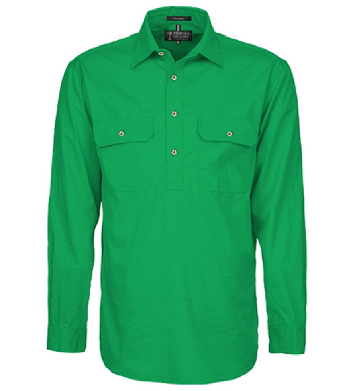 Men's Pilbara Closed Front L/S Shirt RM200CF