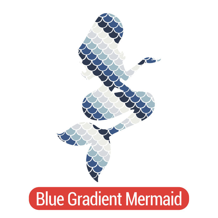 Mermaid Silhouette Theme PAC Adhesive Vinyl - 14 patterns (8")