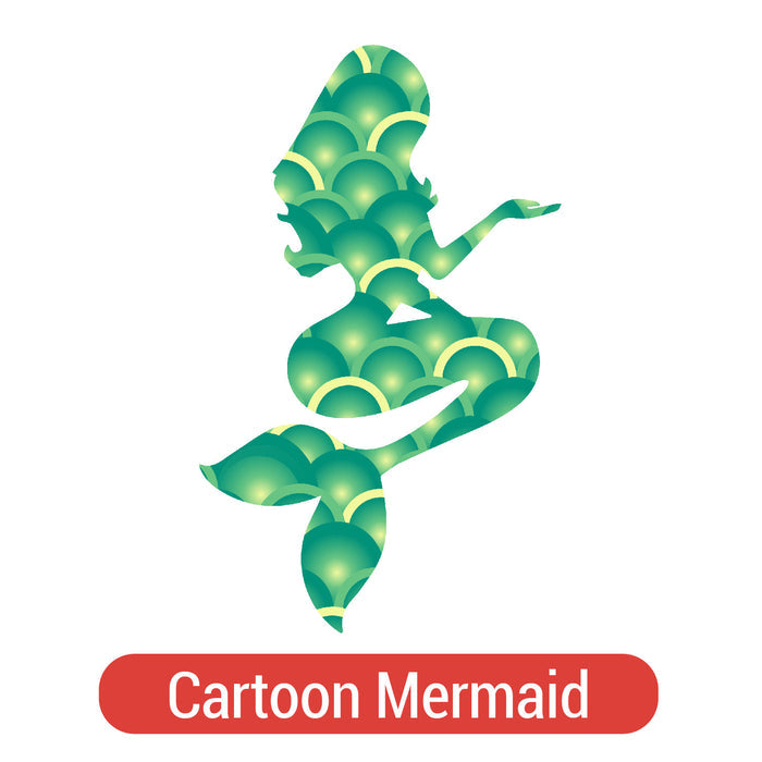 Mermaid Silhouette Theme PAC Adhesive Vinyl - 14 patterns (8")