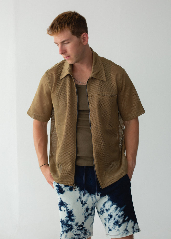 Mesh Zip Up