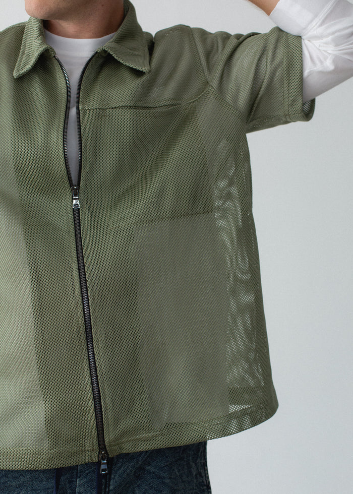 Mesh Zip Up