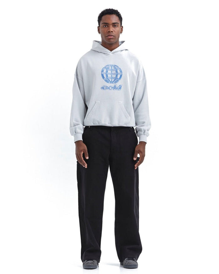 METALLIC WORLD HOODIE LIGHT GREY - COLD CULTURE #man