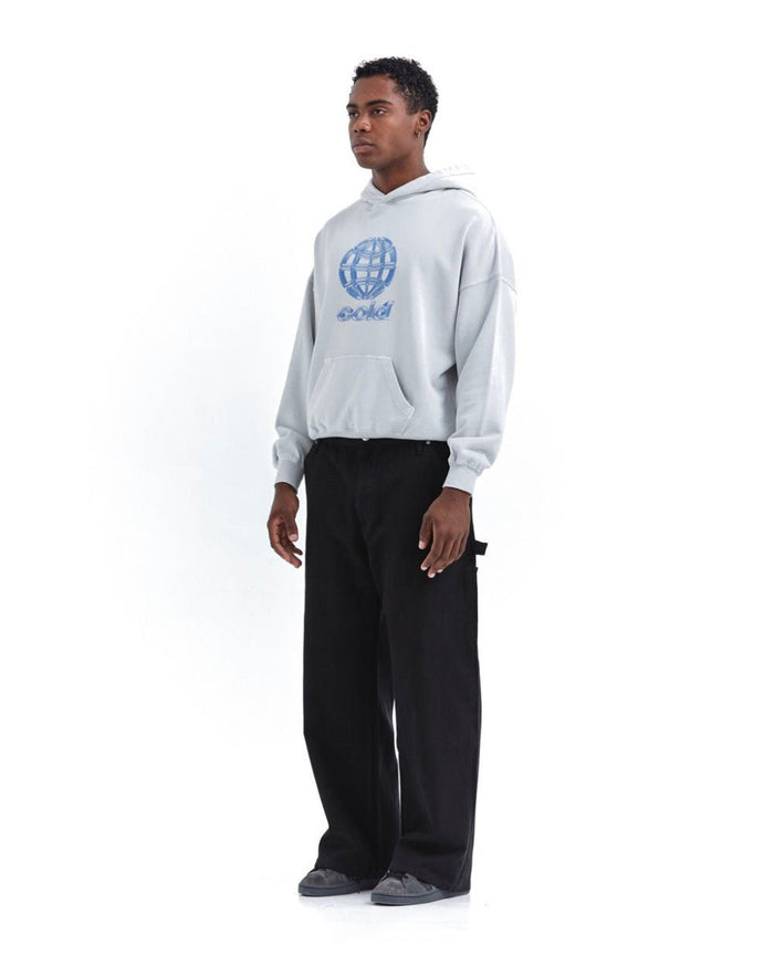 METALLIC WORLD HOODIE LIGHT GREY - COLD CULTURE #man