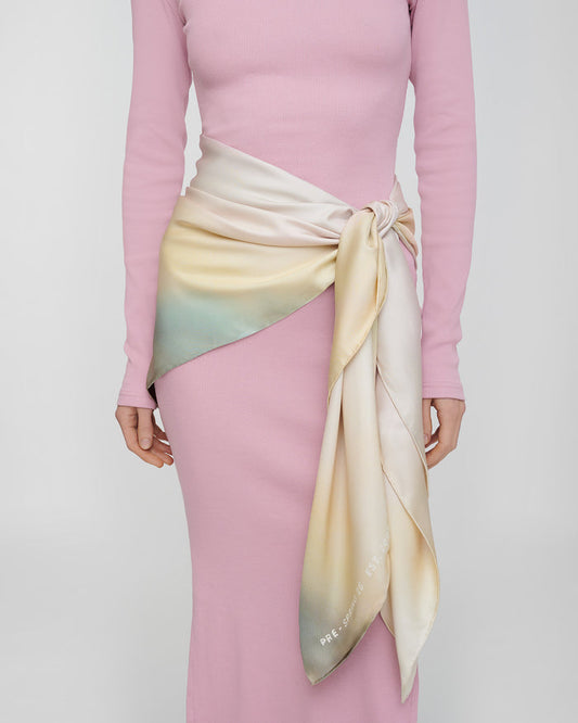 Miani - Silk scarf - Sunrise Haze