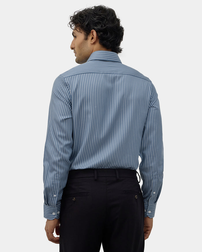 Mid Blue Stripe Shirt - Soccer