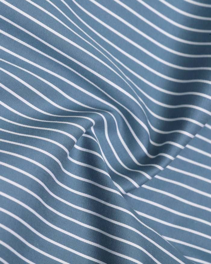 Mid Blue Stripe Shirt - Soccer