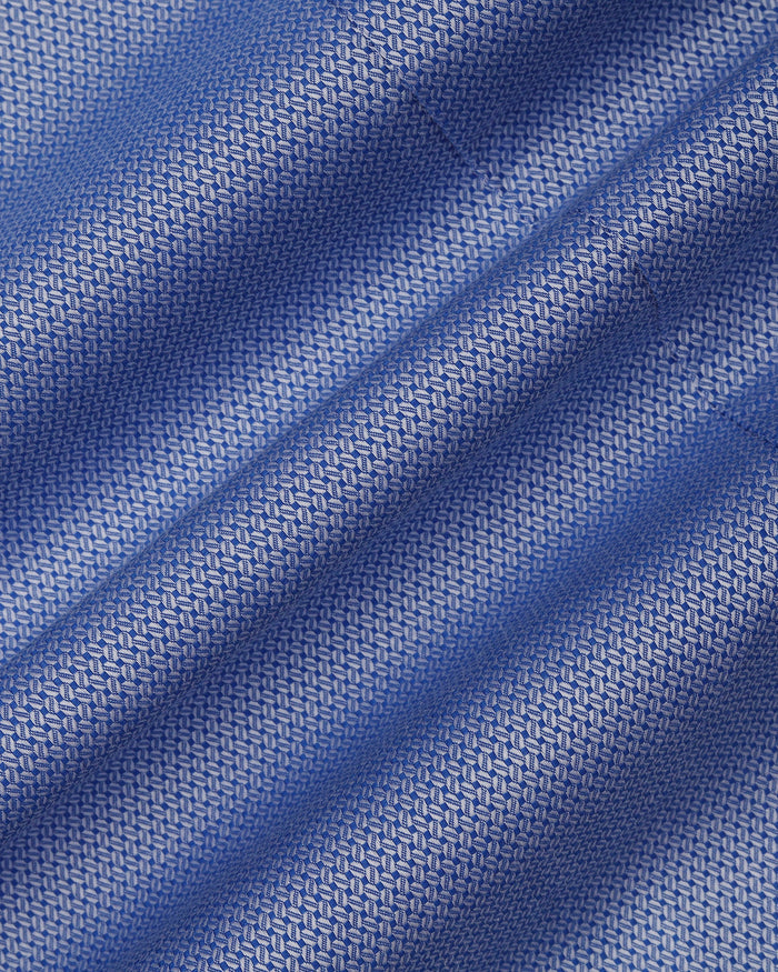 Mid Blue Textured Shirt - Maky